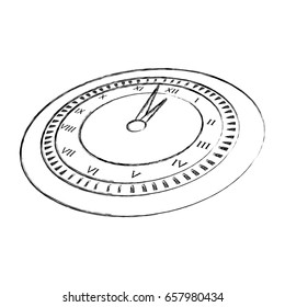 sketch draw clock cartoon