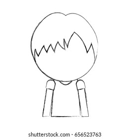 sketch draw little boy