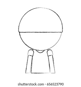 sketch draw little boy