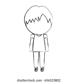 sketch draw little boy