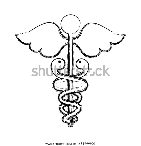 Sketch Draw Medical Symbol Stock Vector (Royalty Free) 651999901 ...