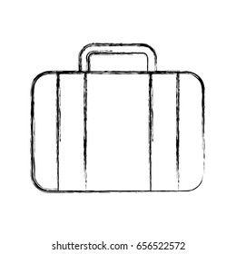 Sketch Draw Suitcase Cartoon Stock Vector Royalty Free