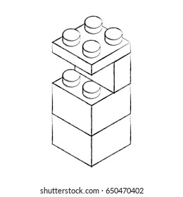 Sketch Draw Toy Building Block Bricks