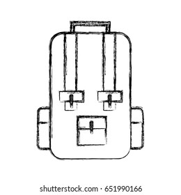 sketch draw travel backpack cartoon