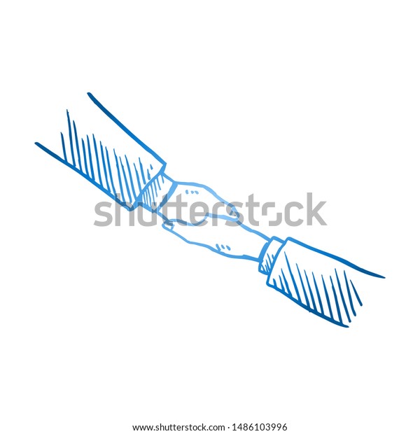 Sketch Draw Two Arms Wearing Office Stock Vector (Royalty Free ...