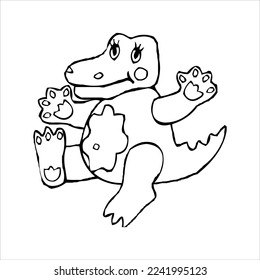 sketch drawing. sketch drawings for children to learn coloring. detailed line art shapes make it easy for children to learn to draw and color blank fields.