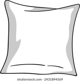 Ilustración vectorial de almohada de dibujo