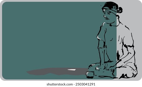 sketch drawings of people's activities