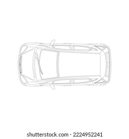 boceto de un coche de ensueño con rendimiento y tecnología avanzada y es cómodo para aquellos que conducen y por supuesto quieren tenerlo