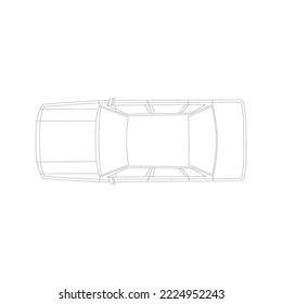 boceto de un coche de ensueño con rendimiento y tecnología avanzada y es cómodo para aquellos que conducen y por supuesto quieren tenerlo