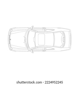 boceto de un coche de ensueño con rendimiento y tecnología avanzada y es cómodo para aquellos que conducen y por supuesto quieren tenerlo