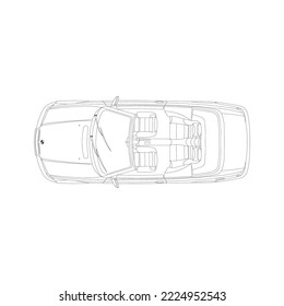 boceto de un coche de ensueño con rendimiento y tecnología avanzada y es cómodo para aquellos que conducen y por supuesto quieren tenerlo