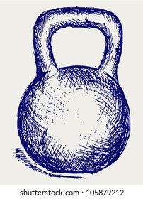 Sketch dumbbell weight