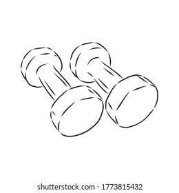 Esbozar el peso del dobladillo, las campanas, la ilustración del boceto vectorial