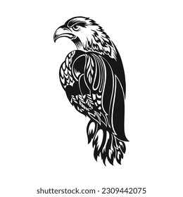 a sketch of an eagle 
