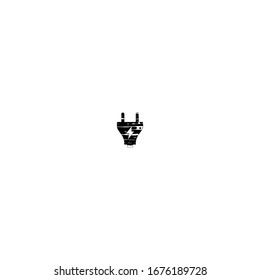 sketch of electric plug cartoon design