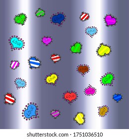 Sketch Elegant vector texture with floral elements. Doodles neutral, gray and blue on colors.