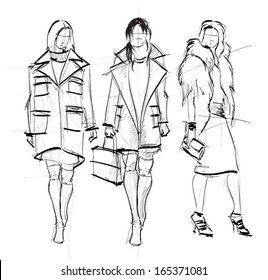 61,524 Shopping Women Sketch Images, Stock Photos & Vectors | Shutterstock