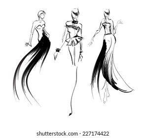 834,416 Fashion outline Images, Stock Photos & Vectors | Shutterstock