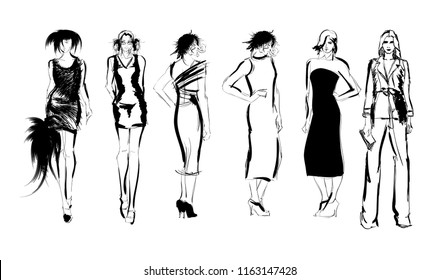 Fashion silhouette templates