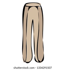 sketch of female pants