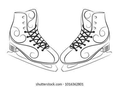 Sketch of the figured skates.