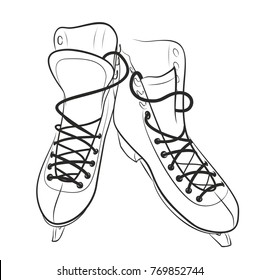 Sketch of the figured skates. 