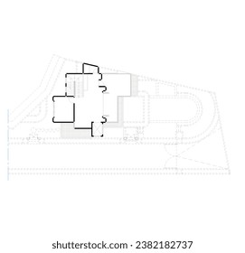 sketch floor plans of indoor and outdoor rooftops