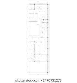 sketch of floor plans and plans of light points or electrical installations