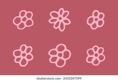 Sketch Floral Decorations Vector Collection