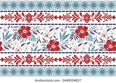 Sketch floral repeat with continuous lines. Seamless flower drawing in hand drawn style. Textile pattern for home and fashion use. Ideal for wrapping and bedding prints.