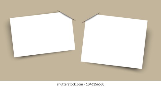 Sketch font with two white sheets writing on white background. Vector illustration, banner, poster.