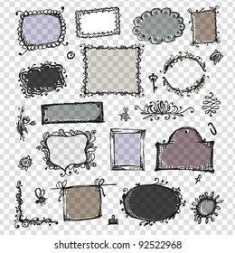 Sketch of frames, hand drawing for your design
