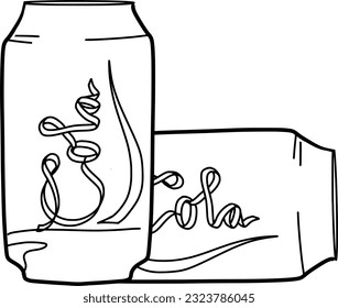 sketch of fresh drinks illustration