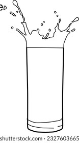 sketch of fresh drinks illustration
