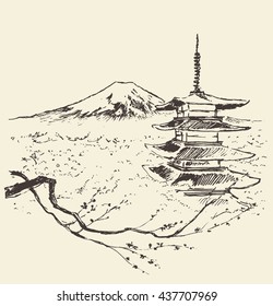 1,108 Mount Fuji Drawing Images, Stock Photos & Vectors | Shutterstock