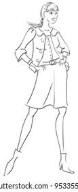 Sketch of girl