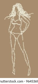 Sketch of girl
