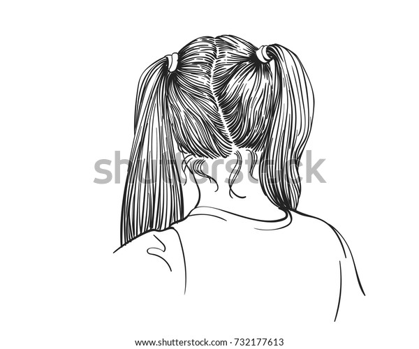 Featured image of post Ponytail Drawing Back View This guide will help you achieve a basic ponytail and demonstrate ways to put a trendy spin on a classic hairdo