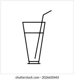 Sketch glass icon isolated. Juice cup. Cafe or restaurant symbol.Doodle drink vector stock illustration. EPS 10