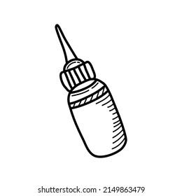 Sketch glue. Hand drawn doodle icon. Sign symbol. Vector.