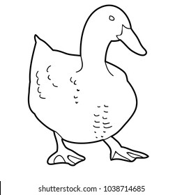 sketch of a goose