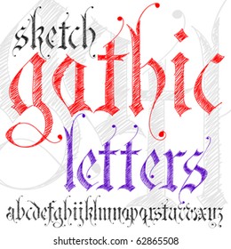 Sketch Gothic Alphabet