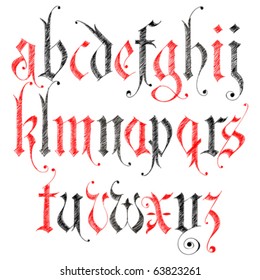 Sketch Gothic Alphabet