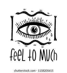 Sketch graphic illustration with mystic and occult hand drawn symbols. Vector holiday illustration for Halloween. Astrological and esoteric concept. Old Fashion Tattoos. Psychedelic style.