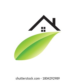 Esbozo de la imagen del icono de diseño del logotipo de la hoja verde.