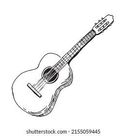 Sketch Guitar in doodle