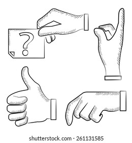 sketch hand gestures 