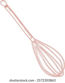 Sketch Hand Mixer Tool Handdrawn Vector Illustration