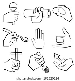sketch hand sign